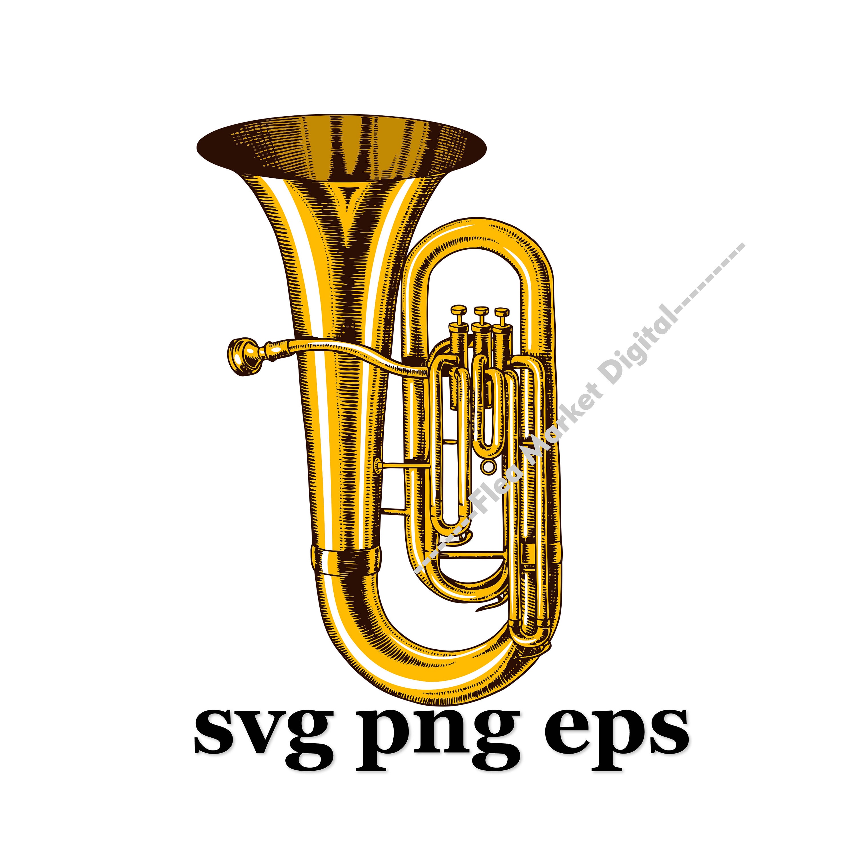 Tuba SVG PNG EPS Etsy