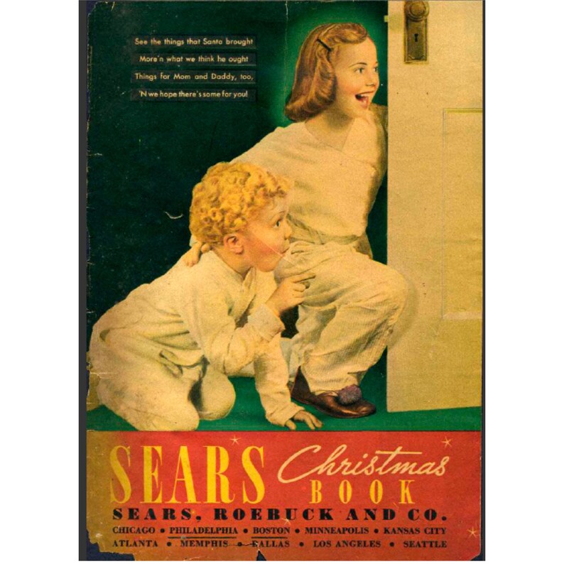 1937 Sears Christmas Wishbook Catalog PDF Download Etsy