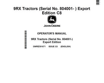 Manual de mantenimiento y operación del tractor John Deere 9RX OMRE591671 PDF 11