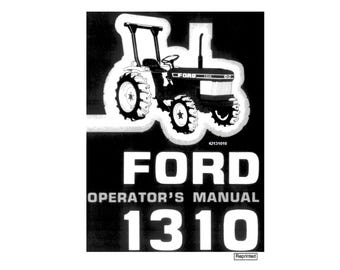 Ford 1310 Traktor Wartungs- und Bedienungsanleitung 42131010 PDF