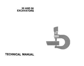 John Deere 30 50 Excavator Technical Manual TM1380 PDF