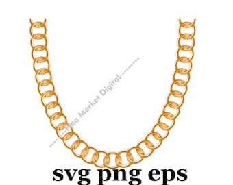 Gold Chain SVG PNG EPS