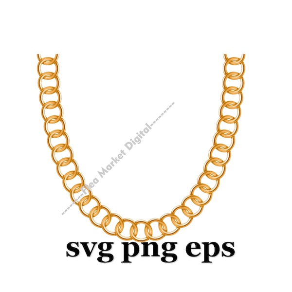Gold Chain SVG PNG EPS
