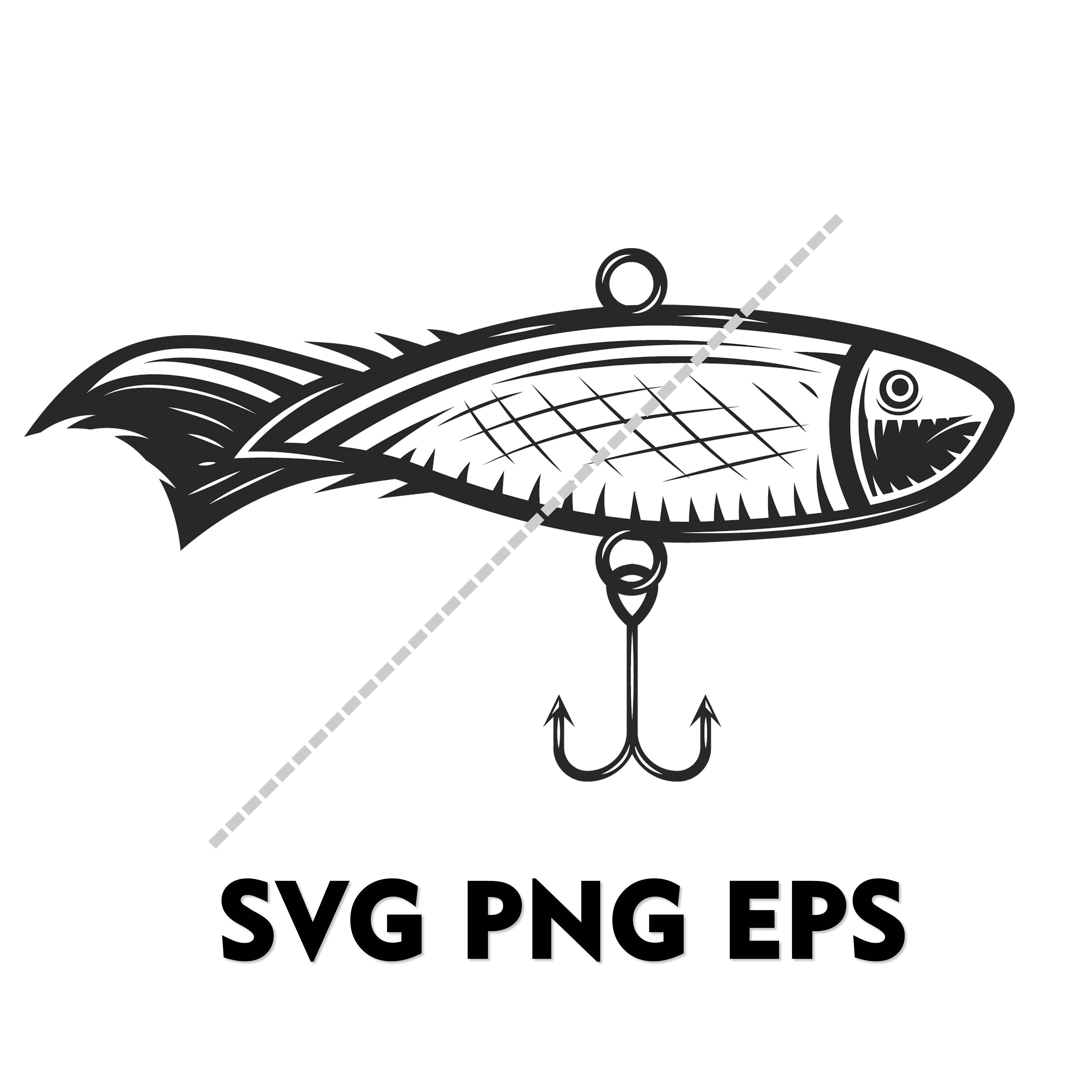 3 Fish Lure Digital Downloads Fish Lure Svg Fishing Lure 