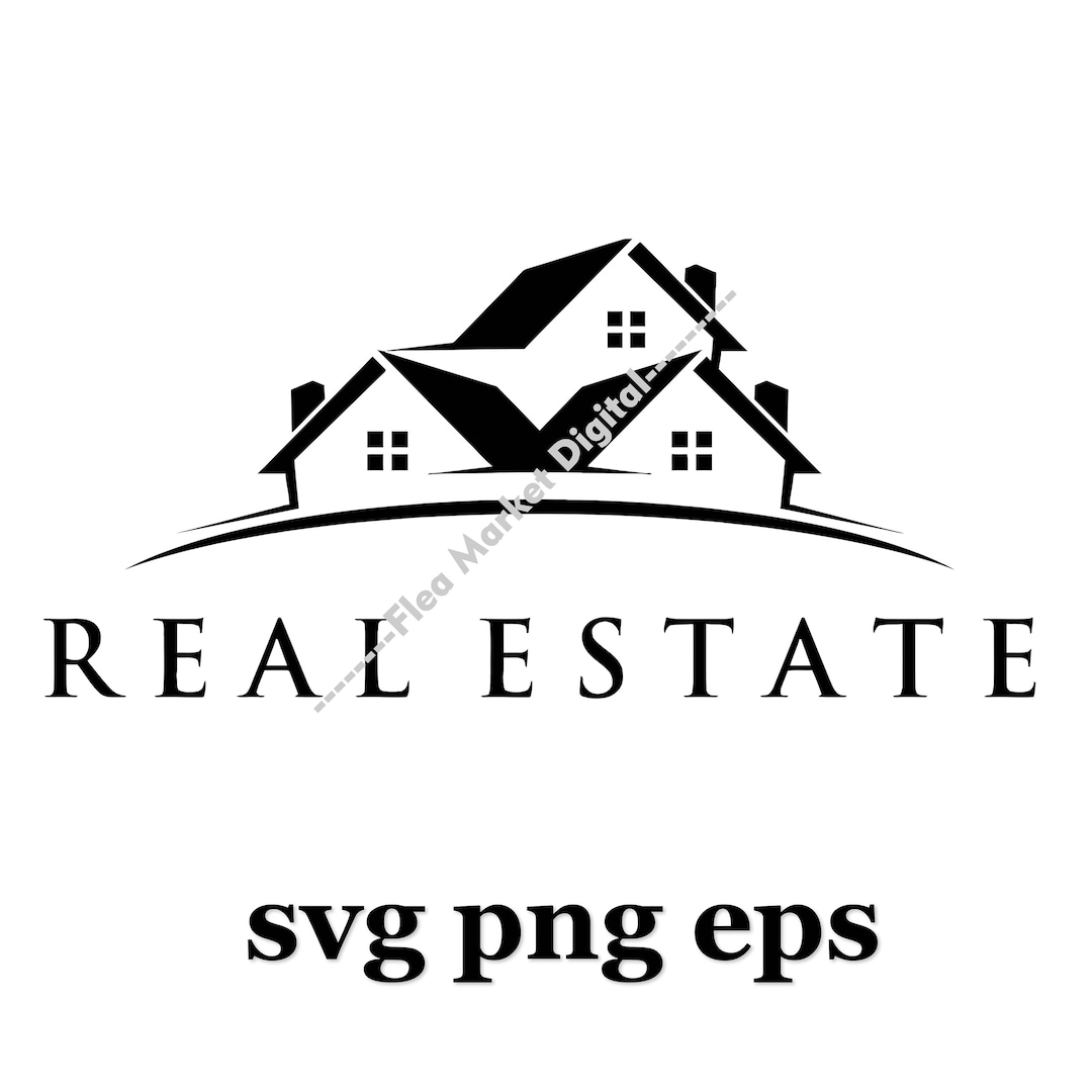 Real Estate Logo SVG PNG EPS Instant Download Etsy