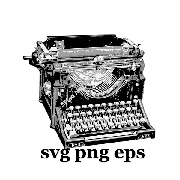 Vintage Typewriter SVG PNG EPS