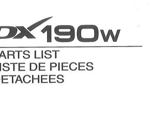 Doosan DX190W Excavator Spare Parts Manual in English and French PDF