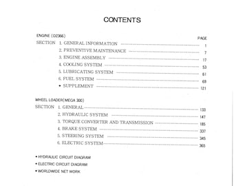 Manuale di manutenzione del caricatore Doosan M300 in formato PDF
