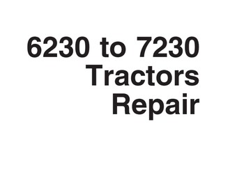 John Deere 6230 6330 6430 7130 and 7230 Tractors Repair Technical Manual TM400819 PDF