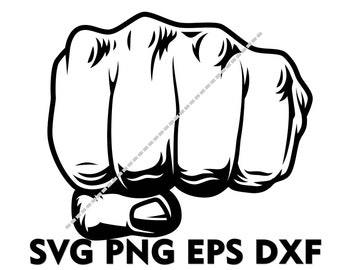 Fist SVG PNG EPS DxF