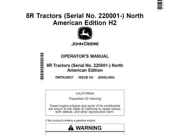 Manual de mantenimiento y operadores del tractor John Deere 8R OMTA28857 PDF 14