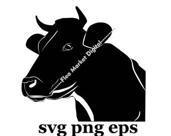 Koehoofd SVG PNG EPS Clipart # 39