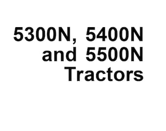 Manual técnico de tractores John Deere 5300n, 5400n y 5500n (TM4598) PDF