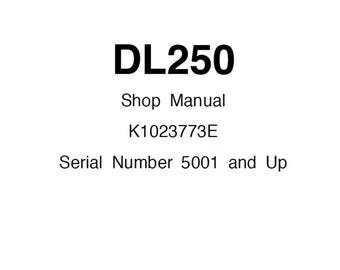 Doosan DL250 Wheel Loader Shop Service Manual S/N 5001 and Up K1023773E PDF