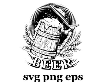 Beer Mug SVG PNG EPS Logo Clipart # 1