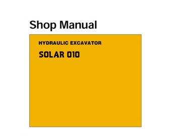 Manual de servicio de la excavadora Daewoo Solar S010 (2022-7153E) (PDF)