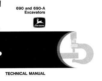 Manuale tecnico dell'escavatore John Deere 690 e 690-A TM1017 PDF