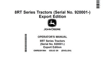 John Deere 8RT Tractor Maintenance and Operators Manual OMRE591964 PDF 3