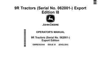 Manual de mantenimiento y operación del tractor John Deere 9R OMRE592444 PDF 12
