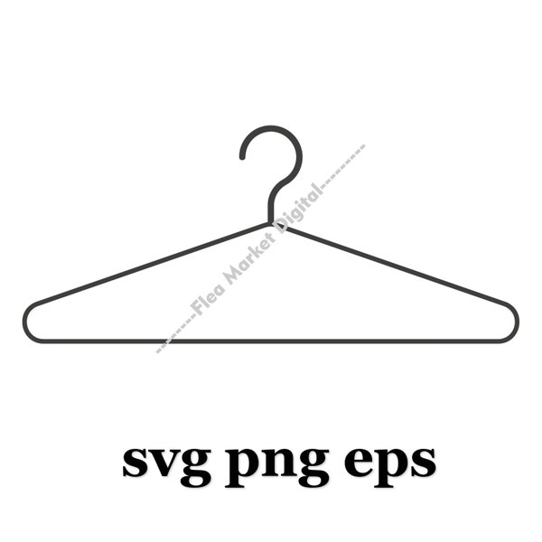 Clothes Hanger SVG PNG EPS Clipart