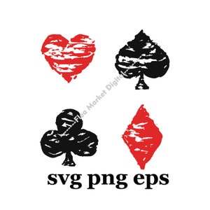 Poker card suit symbols SVG PNG EPS Clipart Logo # 3