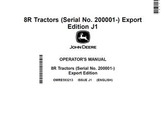 John Deere 8R Tractor Maintenance and Operators OMRE593213 Manual PDF 9