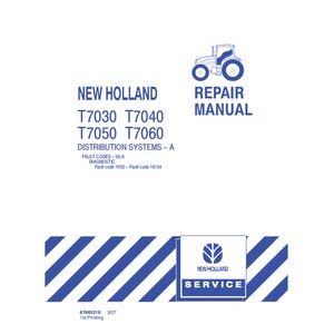 New Holland T7030 T7040 T7050- en T7060-tractorfoutcodes 50.A Publicatienummer 87663218 PDF
