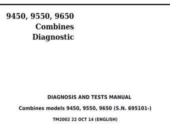 John Deere 9450 9550 9650 maaidorsersreparatiediagnose- en testhandleiding TM2002 (pdf)