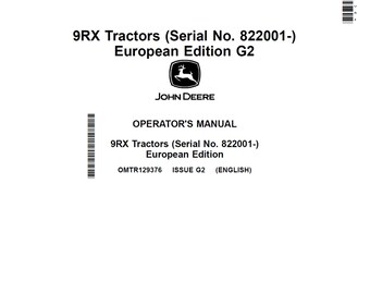 Manual de mantenimiento y operación del tractor John Deere 9RX OMTR129376 PDF 20