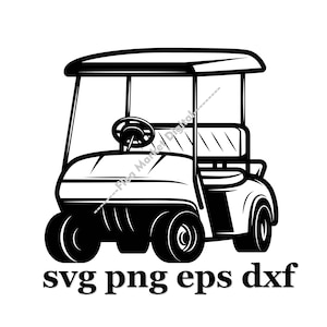 Wózek golfowy SVG PNG EPS DxF