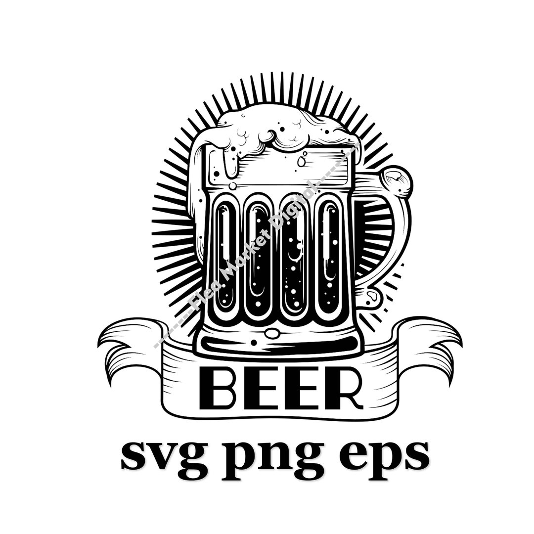 Beer Mug SVG PNG EPS Logo Clipart 2 - Etsy