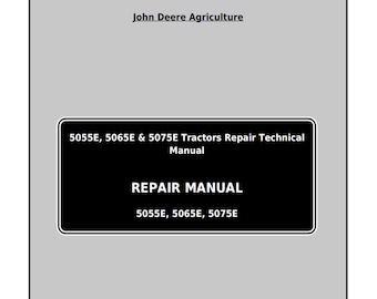 John Deere 5055E 5065 5075E Technische handleiding tractorreparatie TM900919 (pdf)