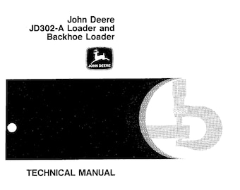 Manual técnico da retroescavadeira John Deere JD302-A TM1090 PDF
