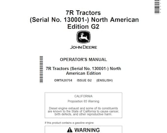 Manual de mantenimiento y operación del tractor John Deere 7R OMTA28704 PDF 14