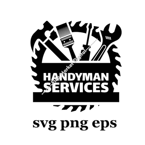 Home Repair Handyman Logo SVG PNG EPS Clipart