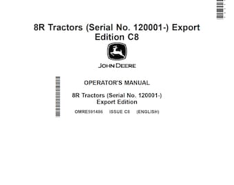 John Deere 8R Tractor Maintenance and Operators OMRE591486 Manual PDF 7