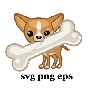 Hunderasse Nice Chihuahua Cartoon SVG PNG EPS Clipart