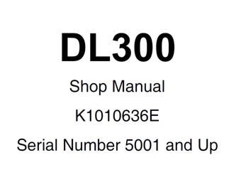 Manual de servicio del taller de la cargadora de ruedas Doosan DL300, número de serie 5001 y posteriores, K1010636E (PDF)