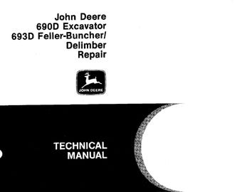 John Deere 690Dおよび693D掘削機修理技術マニュアル TM1388 PDF