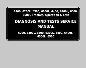 John Deere 6200 6200L 6300 6300L 6400 6400L 6500 6500L Tractors Operation & Test Technical Manual TM4524 PDF 1