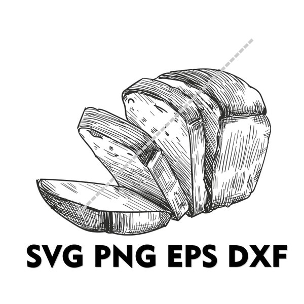 Loaf Bread SVG PNG EPS DXf