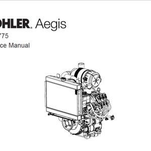 Kohler Aegis ELH775 Engine Workshop Service Manual