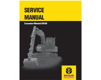 PDF - Manuel d'entretien et de réparation de la pelle sur pneus New Holland EW160