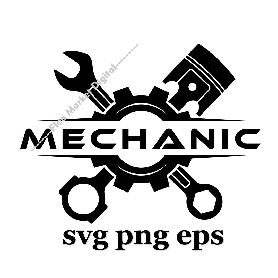 Auto Repair Mechanic Garage Logo SVG PNG EPS Clipart - Etsy