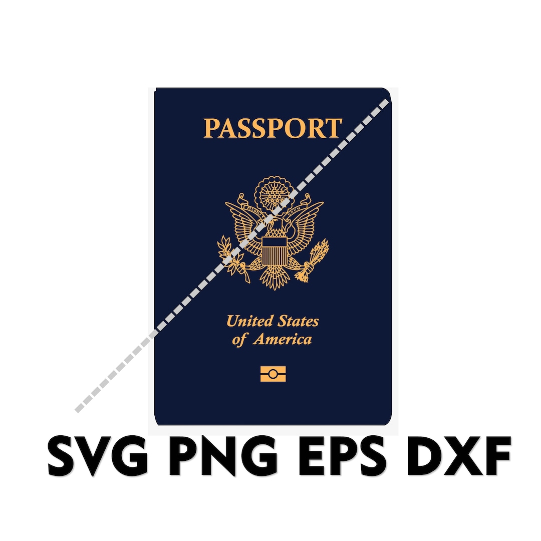 USA American Passport SVG PNG Eps Dxf Etsy