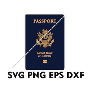 VS Amerikaans paspoort SVG PNG EpS DxF