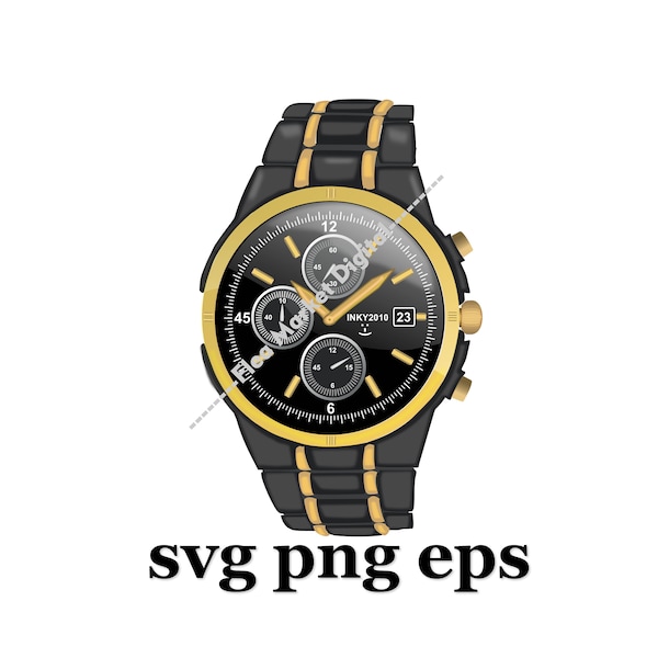 Nice Man Watch SVG PNG EPS Clipart