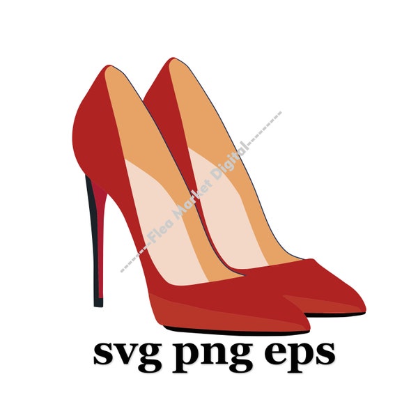 Fashion Shoes Shoe Stiletto High Heels SVG PNG EPS Clipart # 5