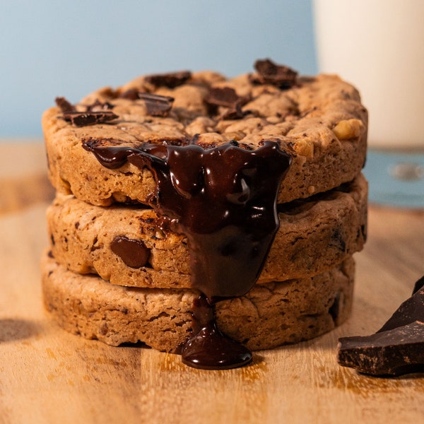 Ultimate Gourmet Chocolate Chip Cookies with Walnuts and Mixed Chocolate Chunks, Perfect Chewy and Soft Homemade Treat for Birthdays