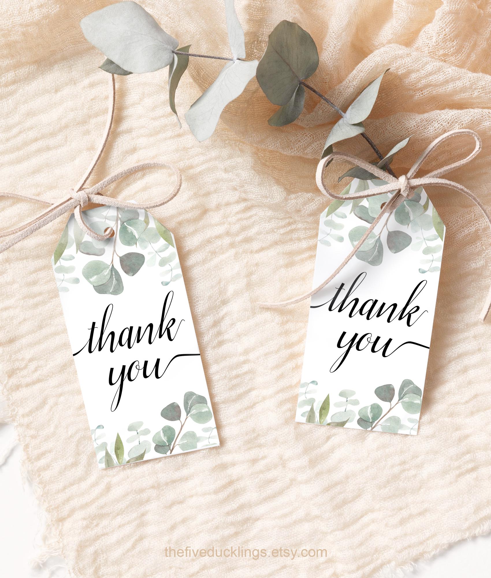Thank You Favor Tags